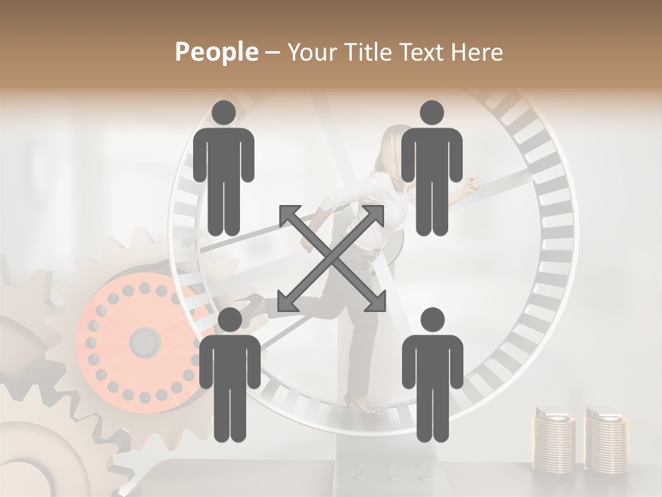 Wheel Happy Run PowerPoint Template