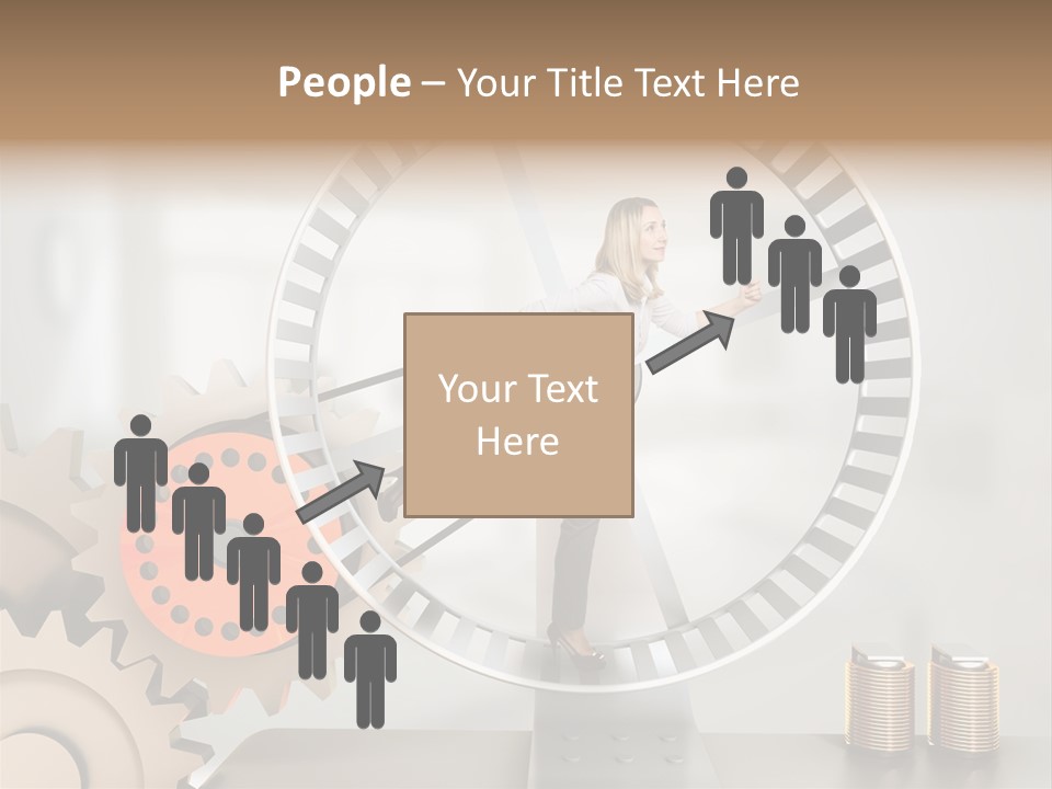 Wheel Happy Run PowerPoint Template