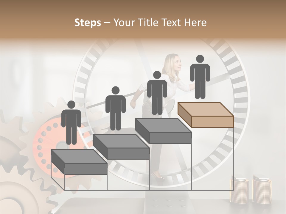 Wheel Happy Run PowerPoint Template