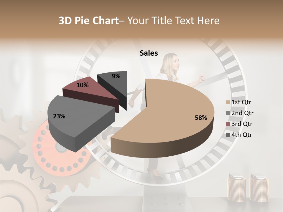 Wheel Happy Run PowerPoint Template