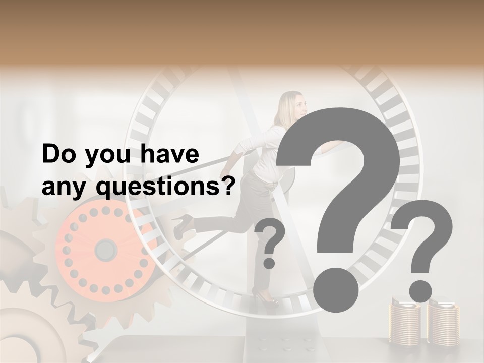 Wheel Happy Run PowerPoint Template