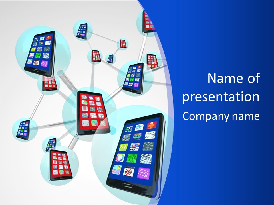 Text Telephones New PowerPoint Template