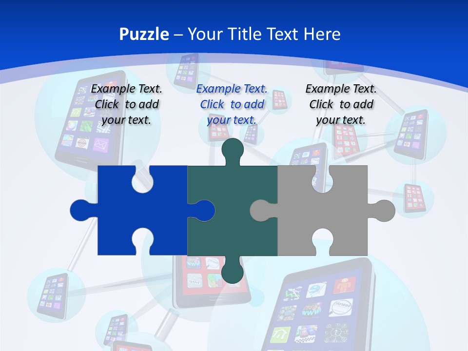 Text Telephones New PowerPoint Template