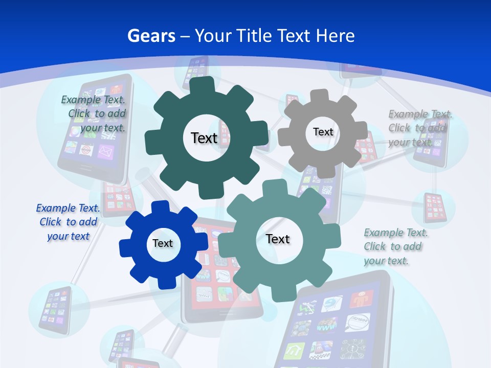 Text Telephones New PowerPoint Template