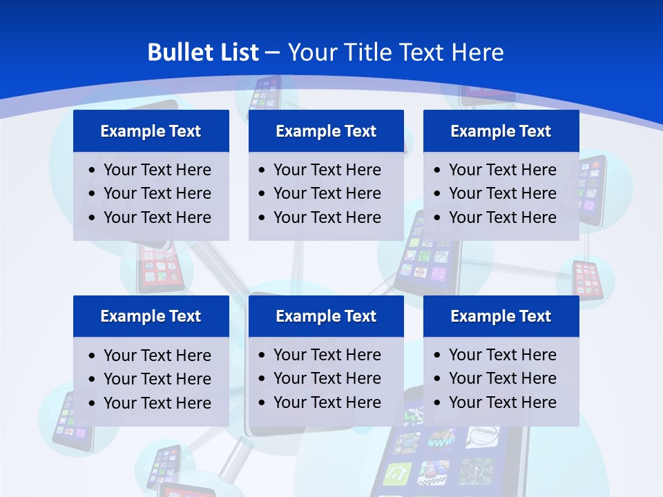Text Telephones New PowerPoint Template