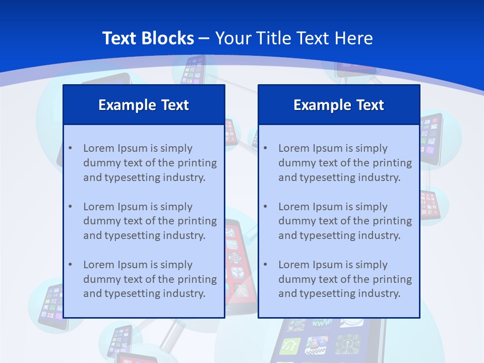 Text Telephones New PowerPoint Template