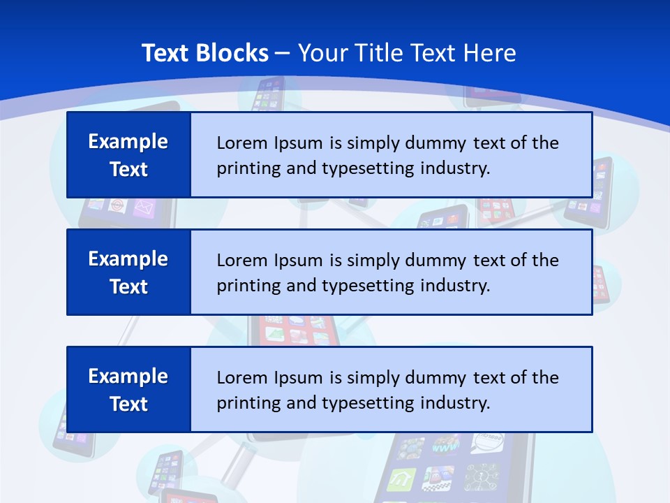 Text Telephones New PowerPoint Template