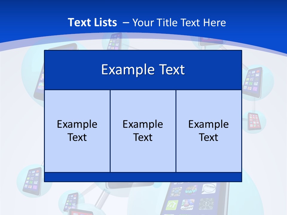 Text Telephones New PowerPoint Template