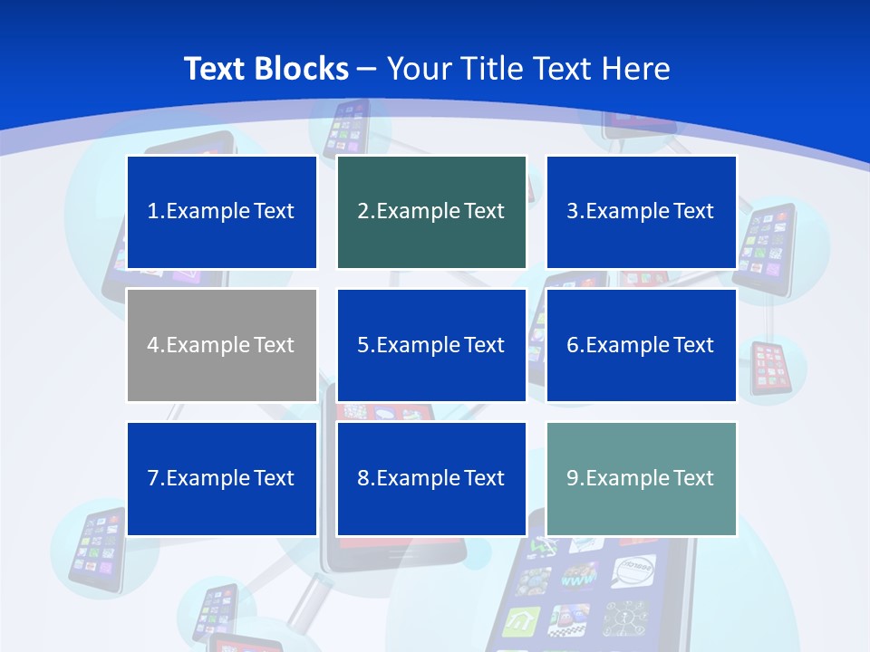 Text Telephones New PowerPoint Template