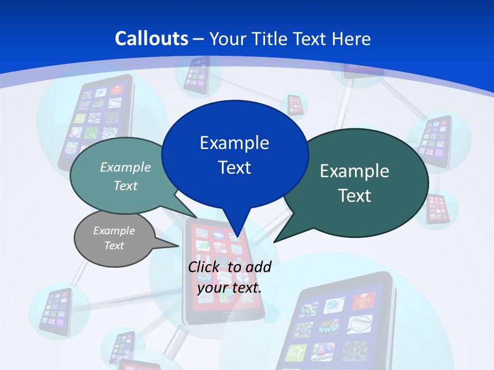 Text Telephones New PowerPoint Template