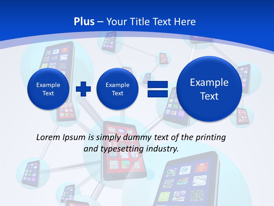 Text Telephones New PowerPoint Template