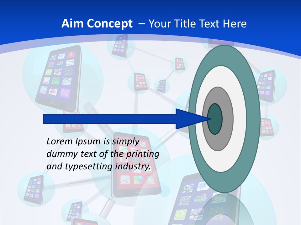 Text Telephones New PowerPoint Template