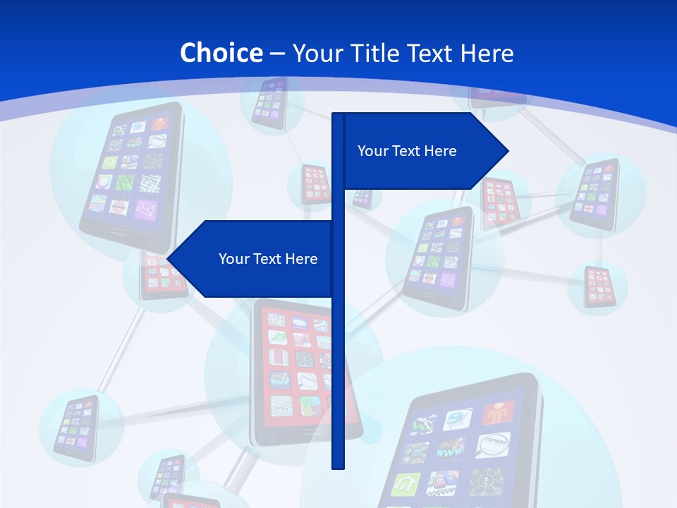 Text Telephones New PowerPoint Template