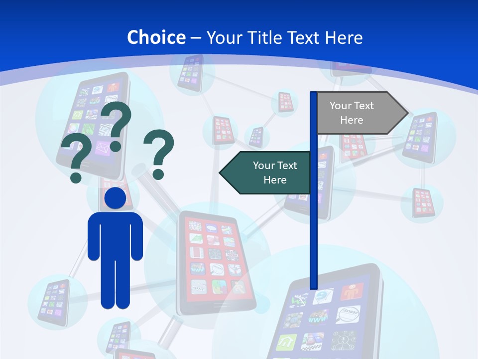 Text Telephones New PowerPoint Template