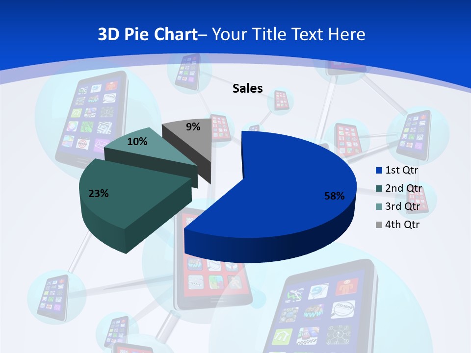 Text Telephones New PowerPoint Template