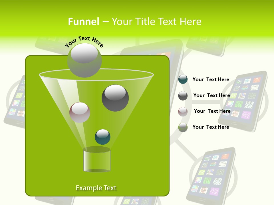 Smartphone Touch Screen Phone PowerPoint Template
