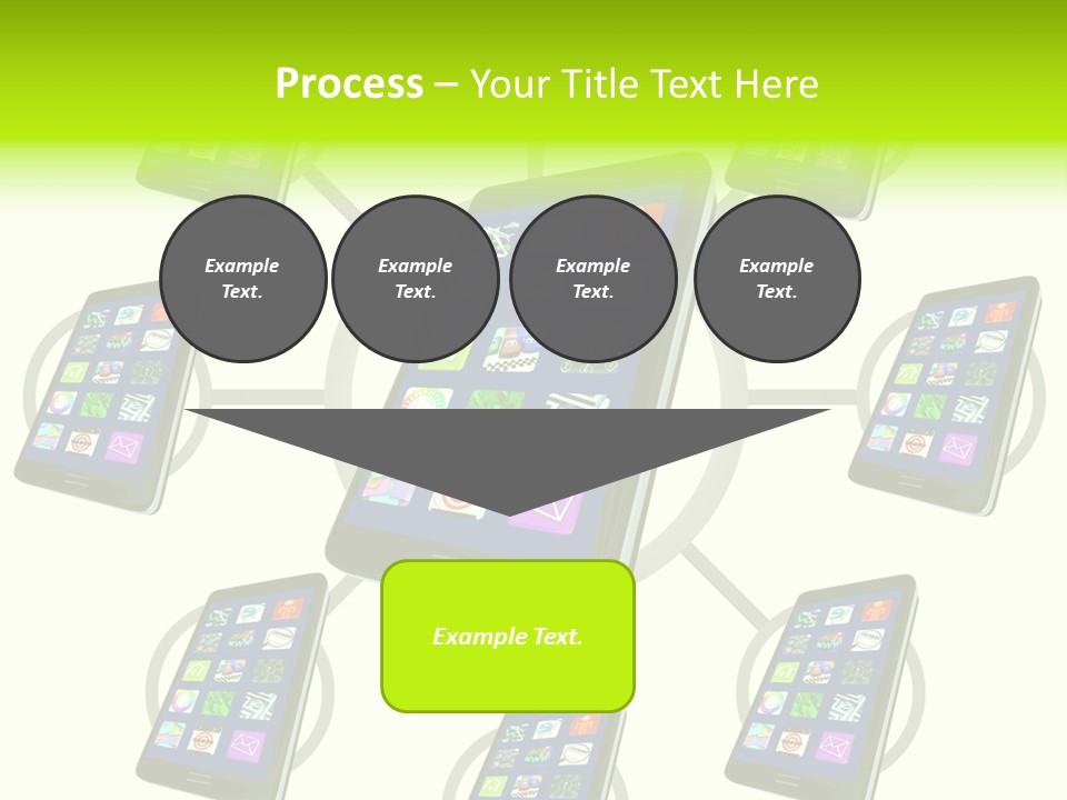 Smartphone Touch Screen Phone PowerPoint Template
