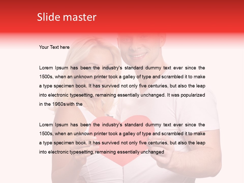 Person Affection Couple PowerPoint Template