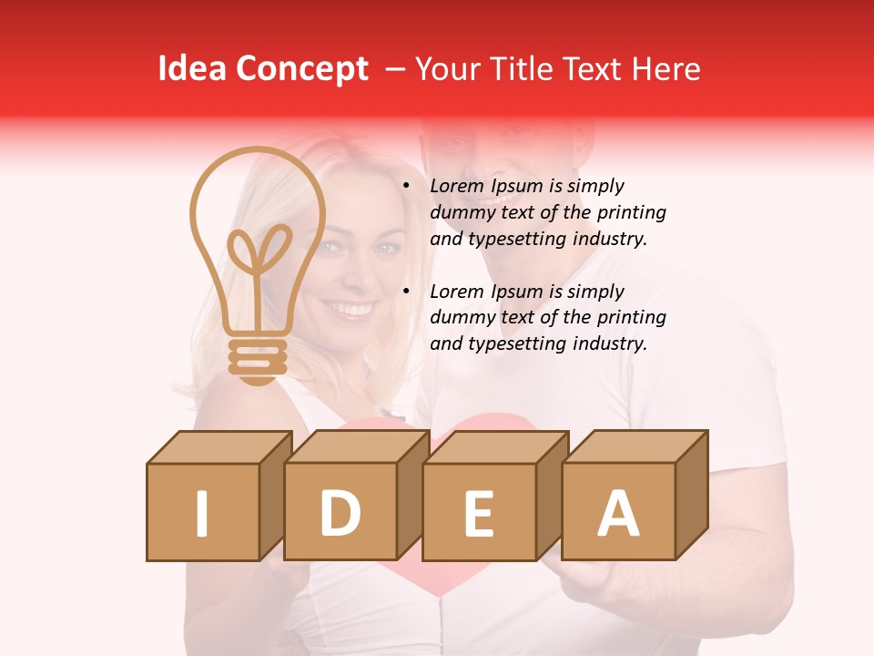 Person Affection Couple PowerPoint Template