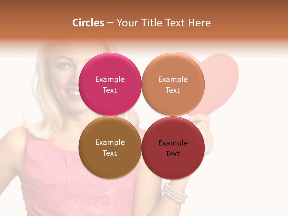 Looking Female Blonde PowerPoint Template