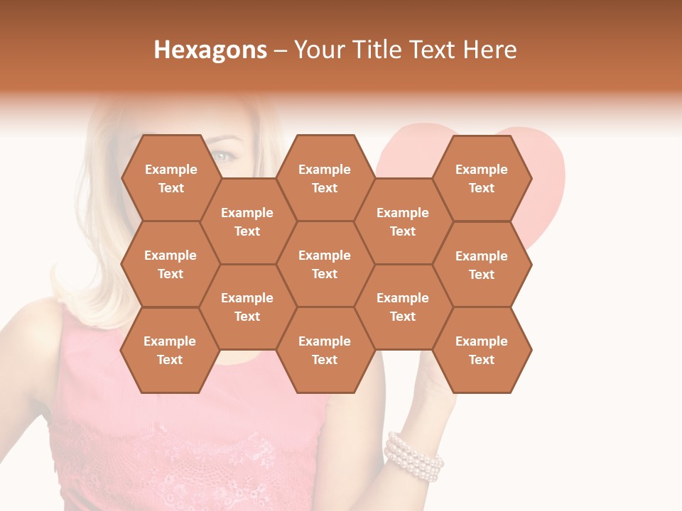 Looking Female Blonde PowerPoint Template