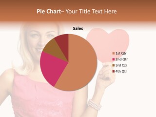 Looking Female Blonde PowerPoint Template