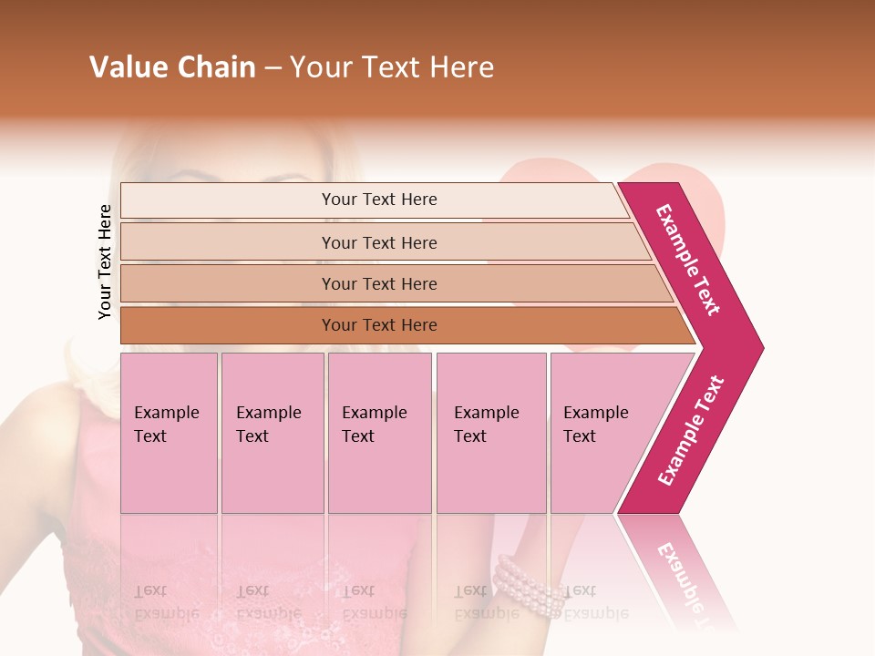 Looking Female Blonde PowerPoint Template