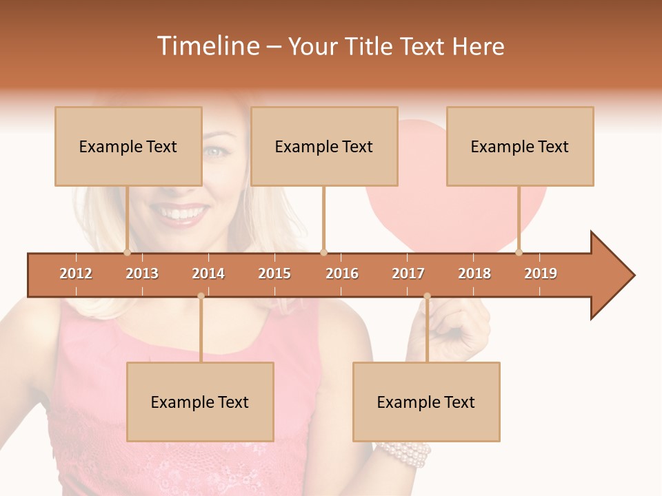 Looking Female Blonde PowerPoint Template