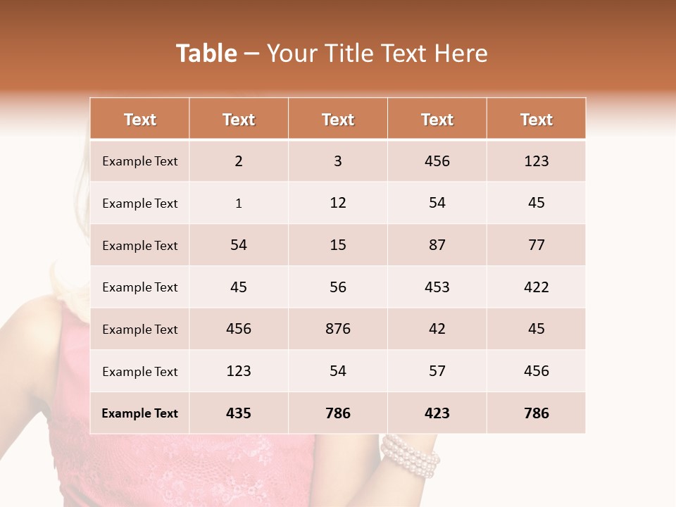 Looking Female Blonde PowerPoint Template