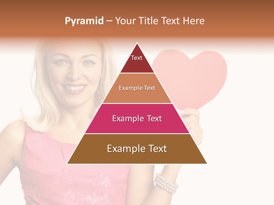 Looking Female Blonde PowerPoint Template