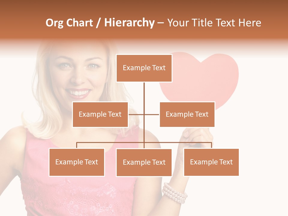 Looking Female Blonde PowerPoint Template