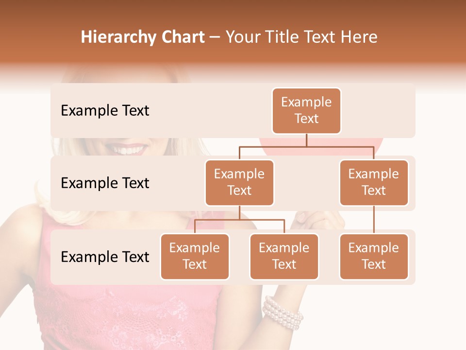 Looking Female Blonde PowerPoint Template
