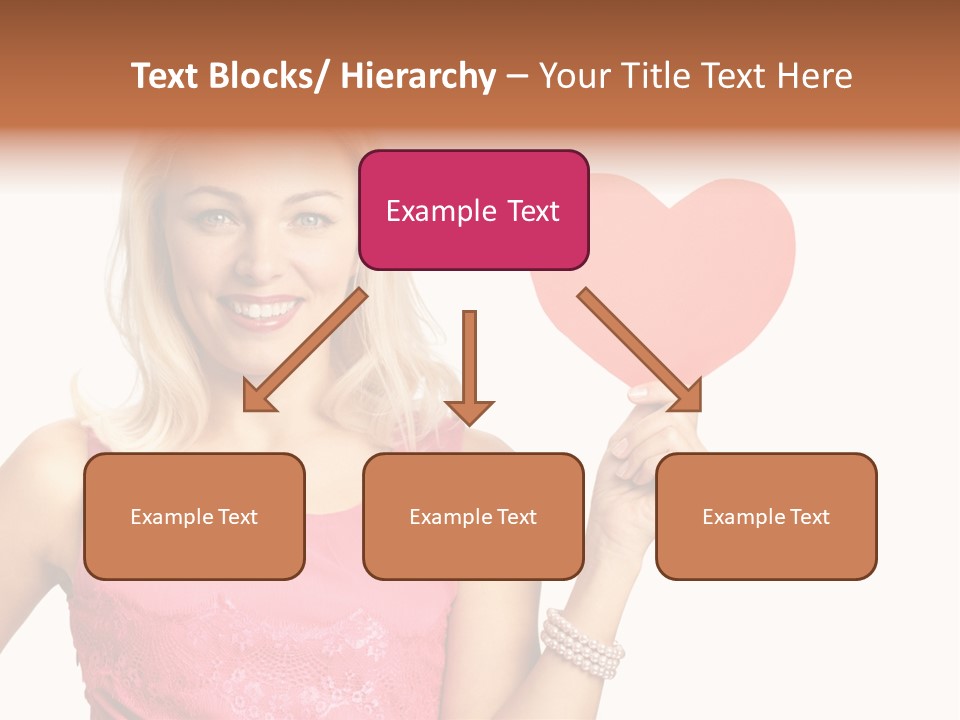 Looking Female Blonde PowerPoint Template