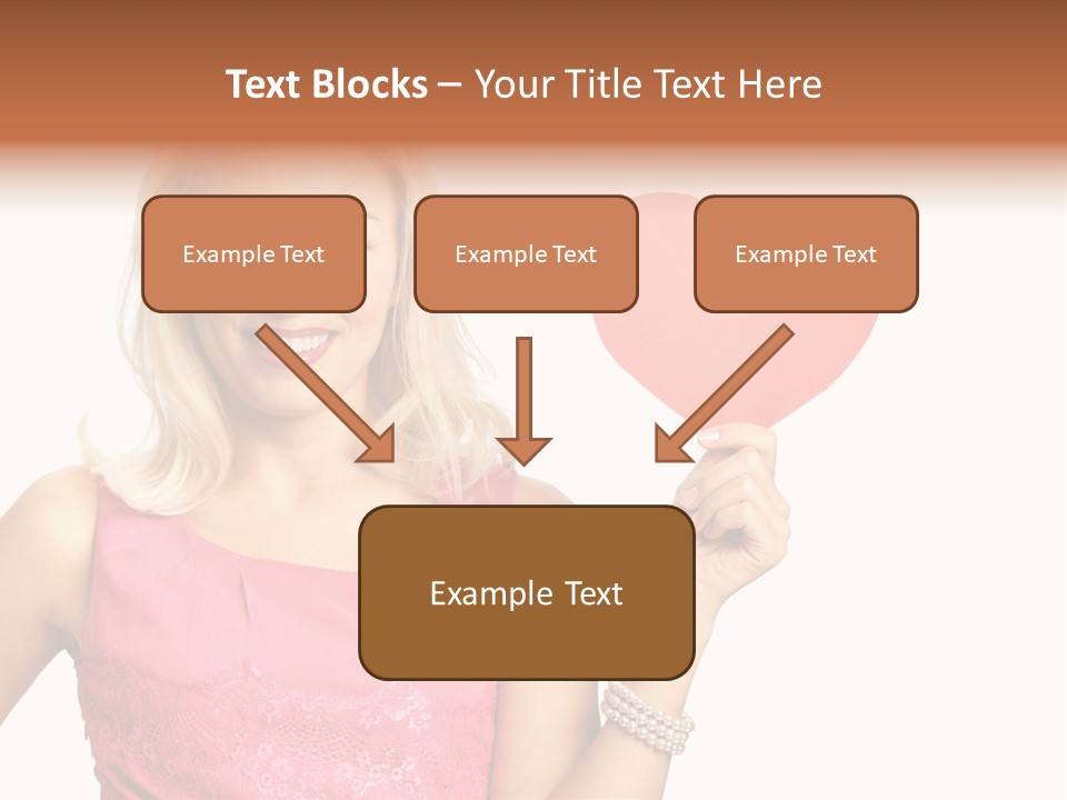 Looking Female Blonde PowerPoint Template