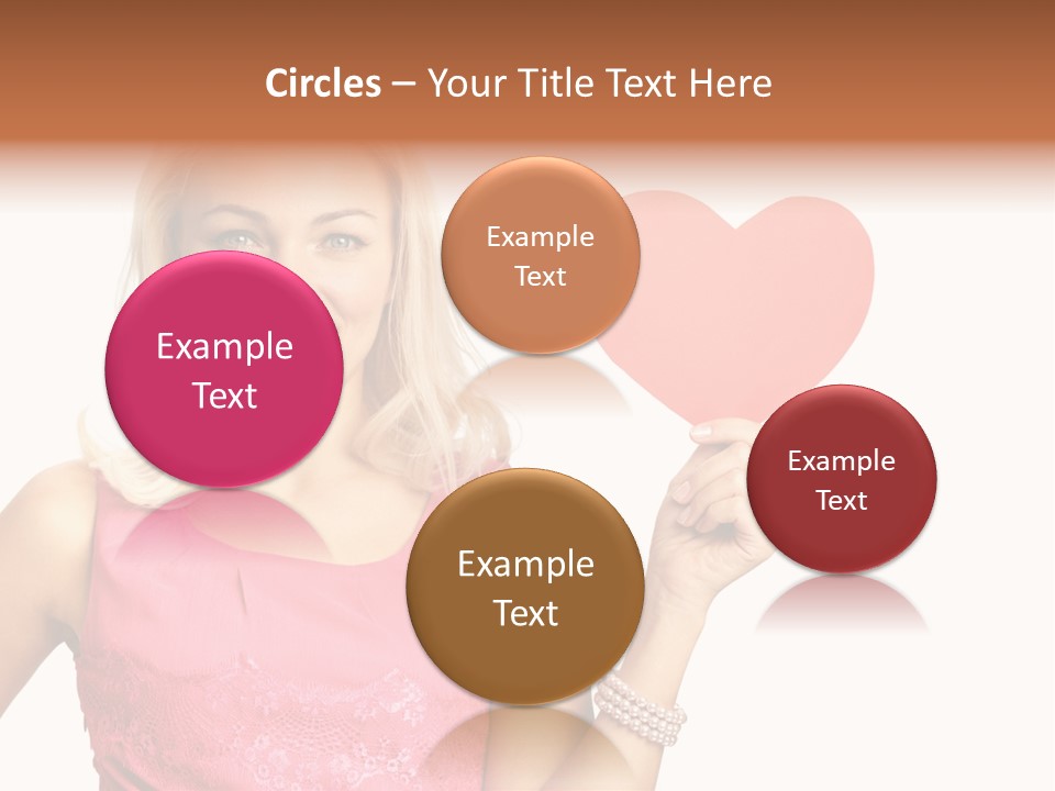 Looking Female Blonde PowerPoint Template
