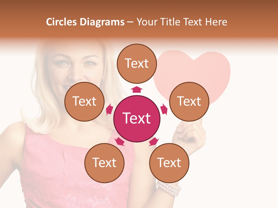 Looking Female Blonde PowerPoint Template