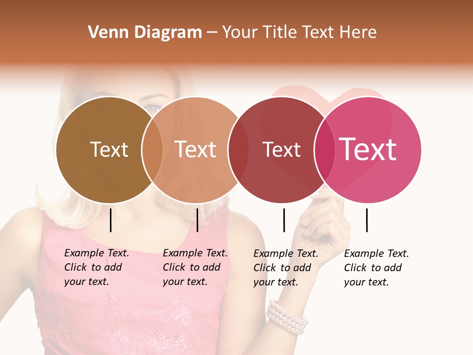 Looking Female Blonde PowerPoint Template