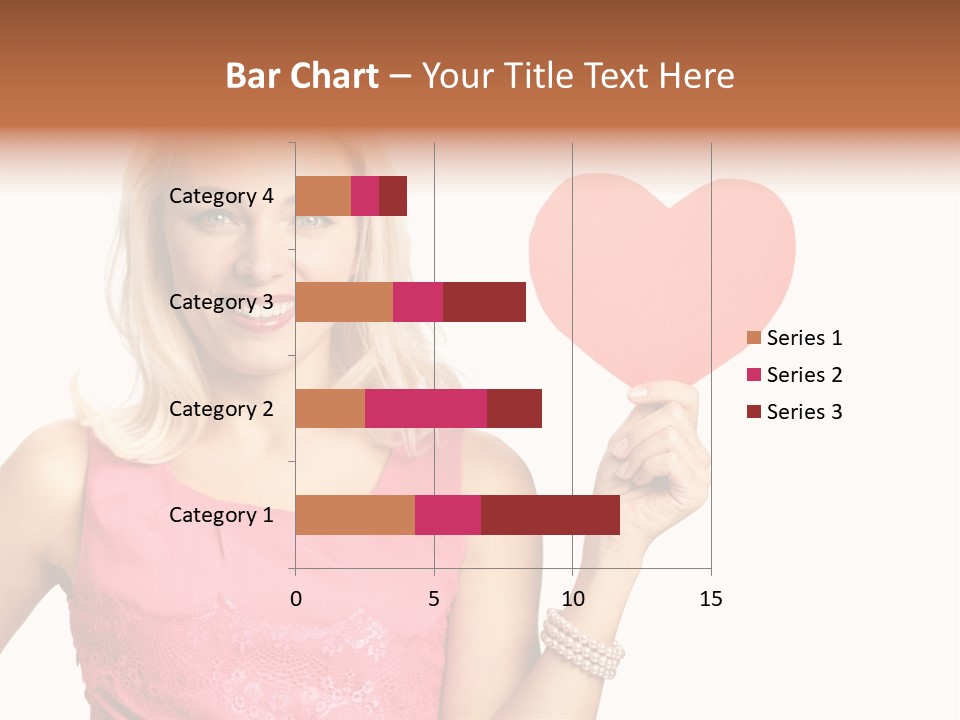 Looking Female Blonde PowerPoint Template