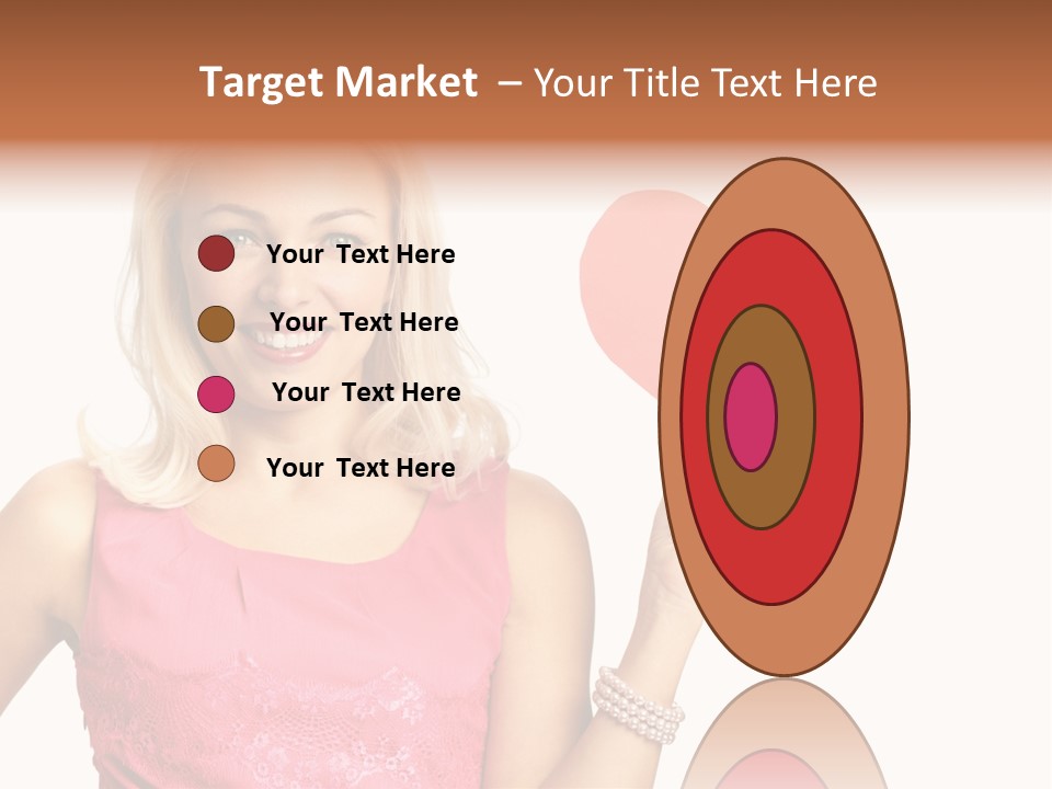 Looking Female Blonde PowerPoint Template