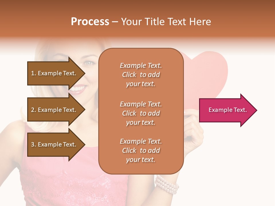 Looking Female Blonde PowerPoint Template