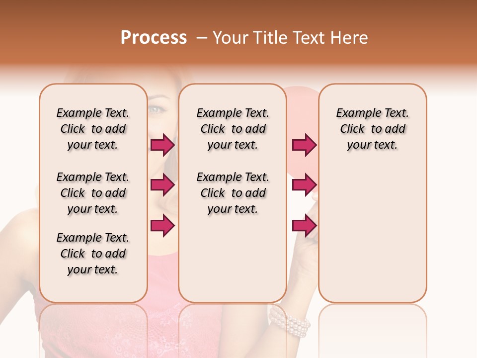 Looking Female Blonde PowerPoint Template