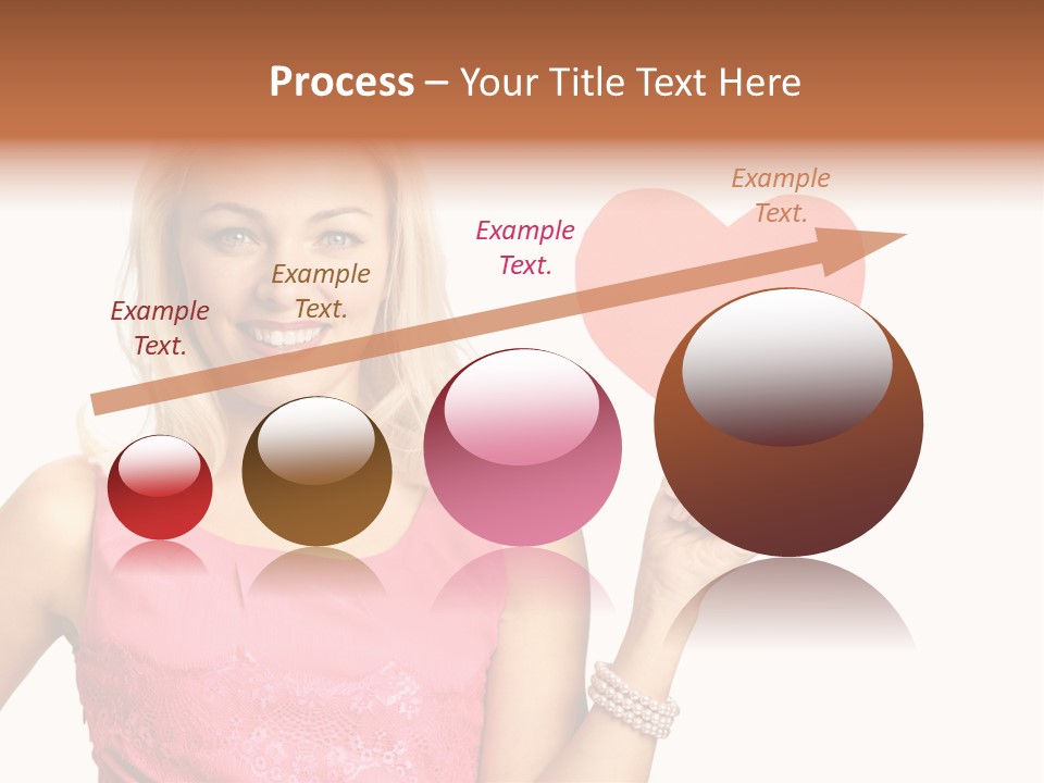 Looking Female Blonde PowerPoint Template