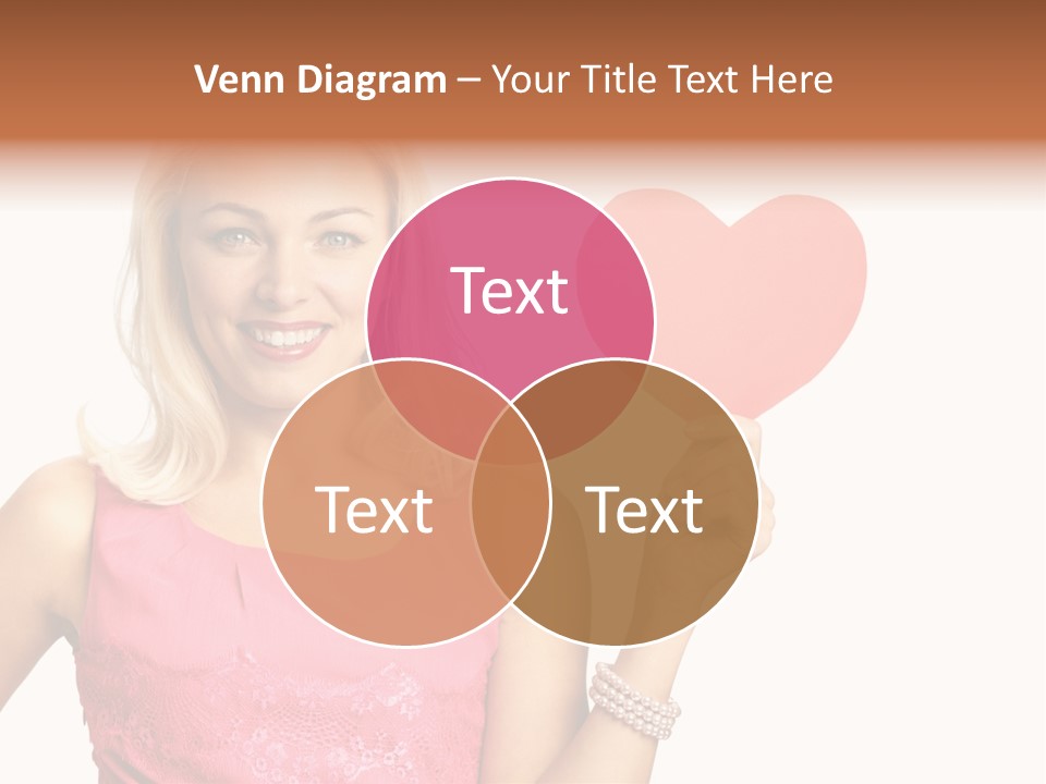 Looking Female Blonde PowerPoint Template