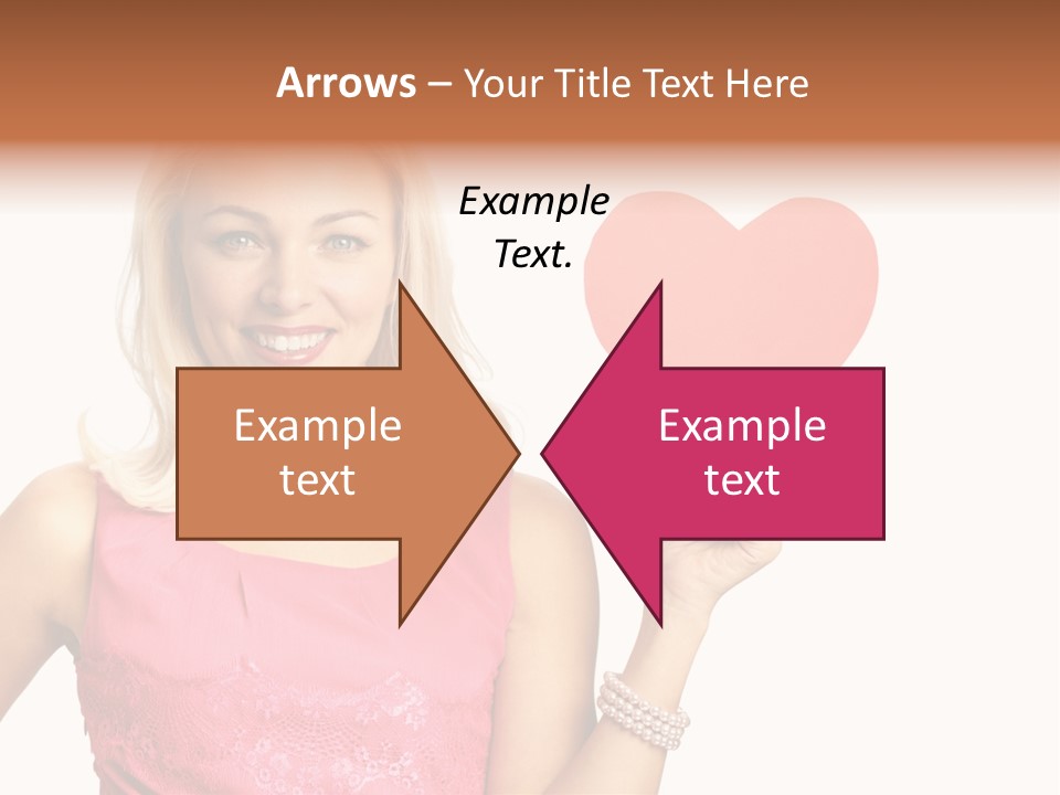 Looking Female Blonde PowerPoint Template