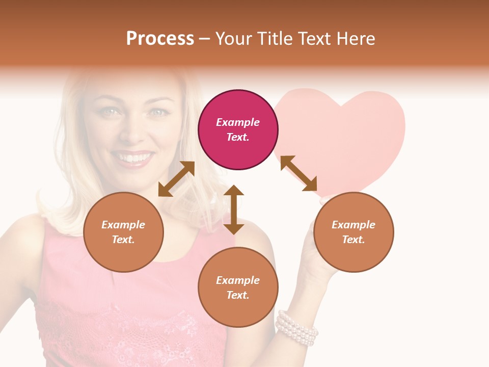 Looking Female Blonde PowerPoint Template