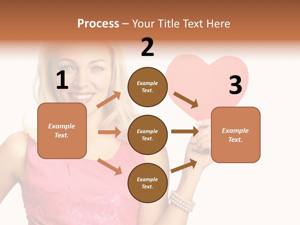 Looking Female Blonde PowerPoint Template