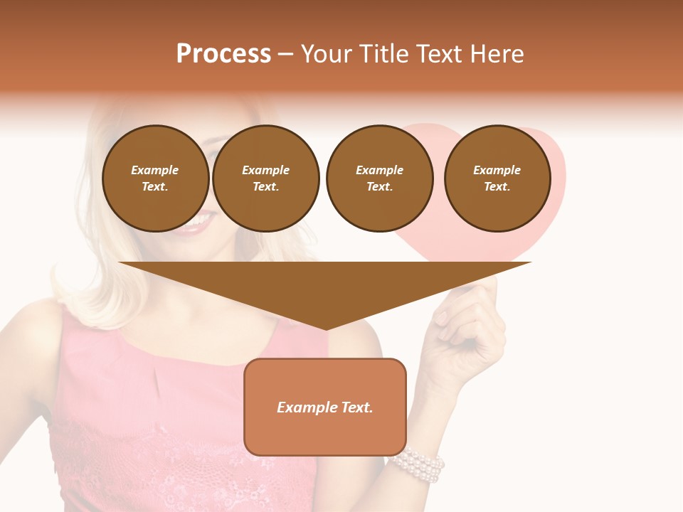 Looking Female Blonde PowerPoint Template