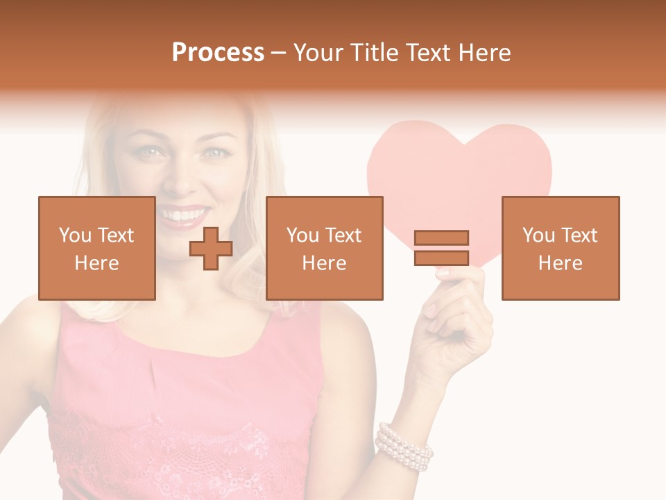 Looking Female Blonde PowerPoint Template