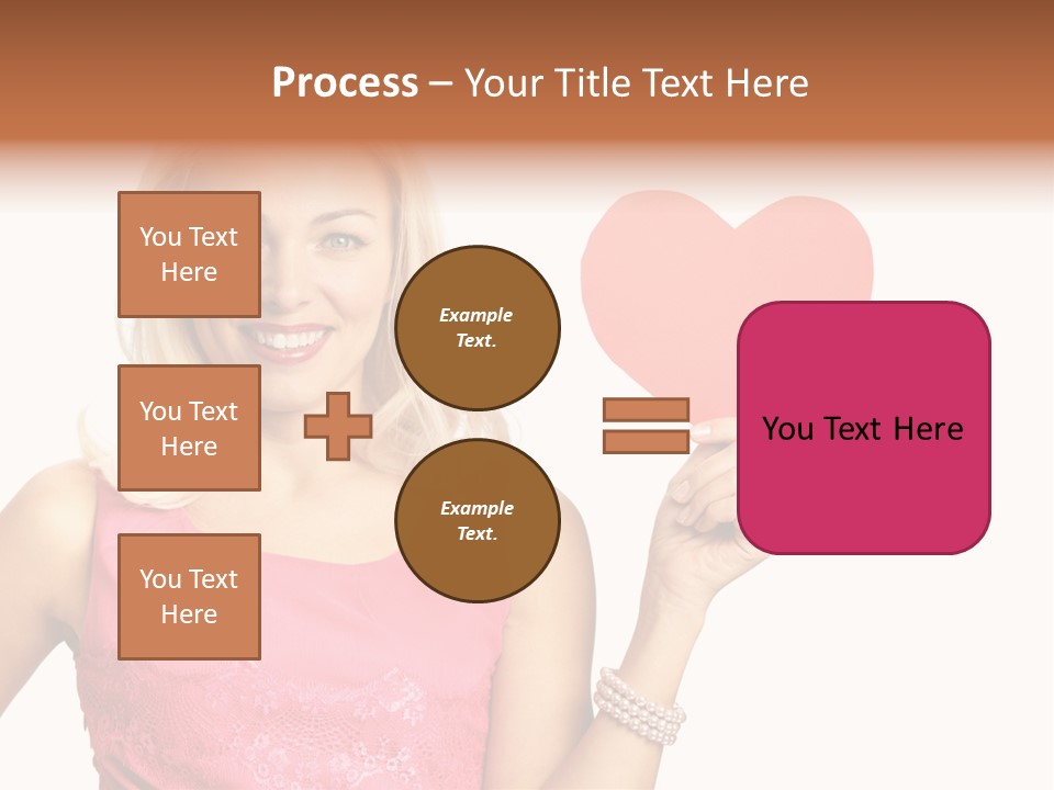 Looking Female Blonde PowerPoint Template
