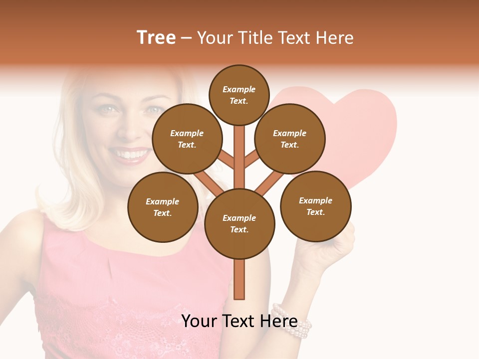 Looking Female Blonde PowerPoint Template